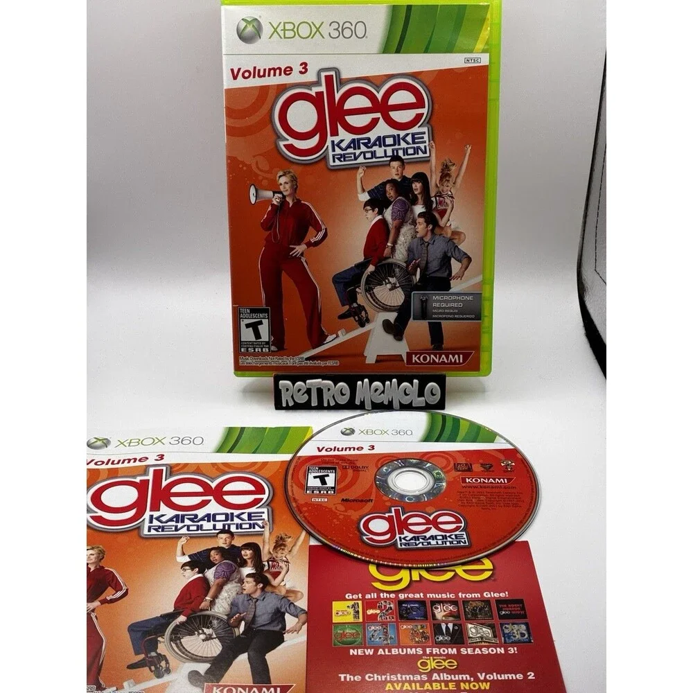 Karaoke Revolution Glee - Vol. 3 (Microsoft Xbox 360) Complete w/Manual